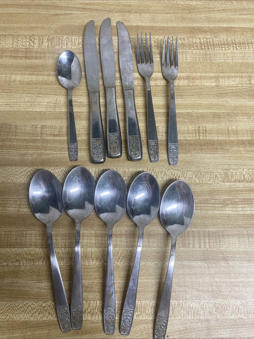 11 Piece Imperial MARITA Stainless USA Flatware Silverware Utensils Assortment
